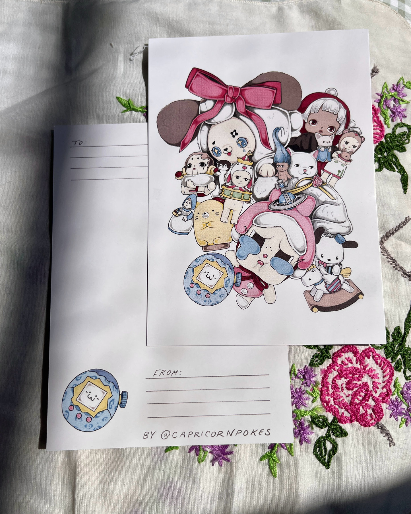 Trinket Pile Postcard
