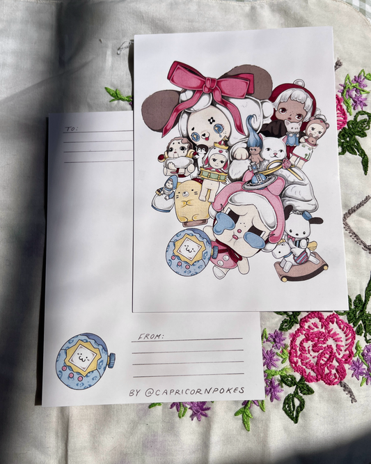 Trinket Pile Postcard