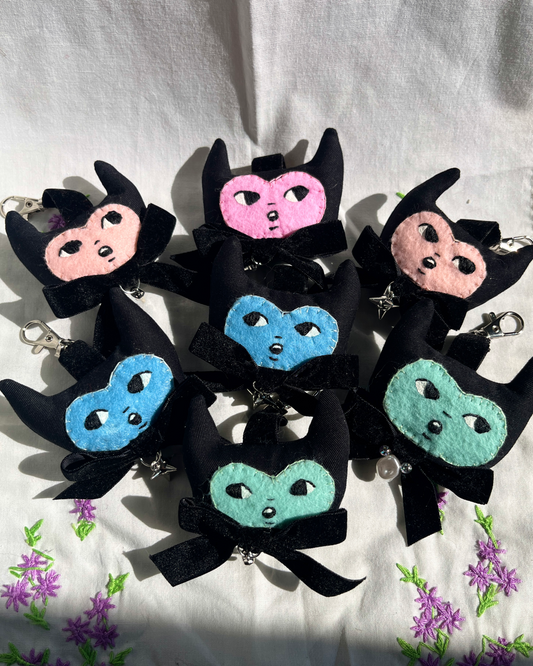 Blue Devilish Bag Charm