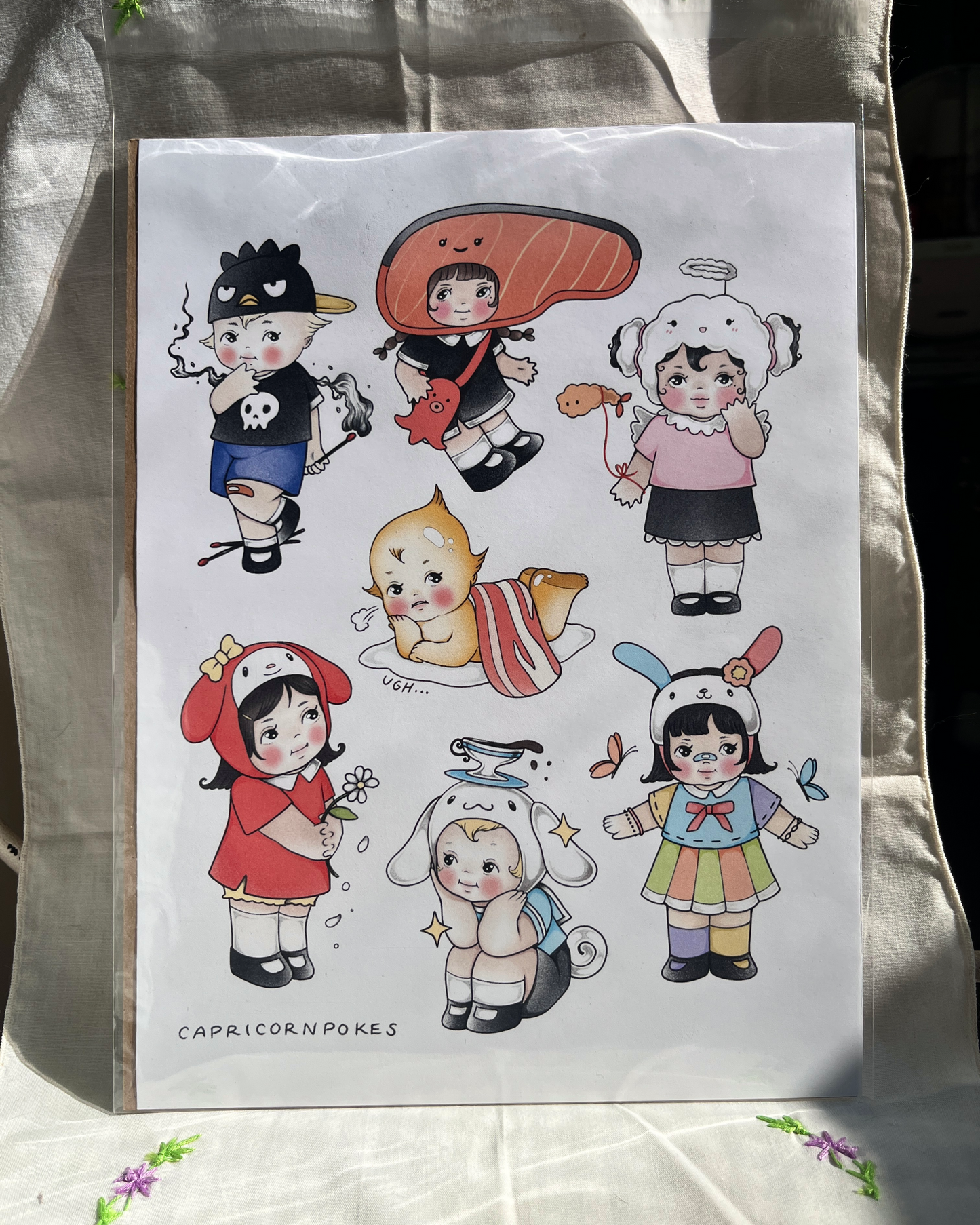 Bundle: Kewpie x Sanrio Print 1 & 2!