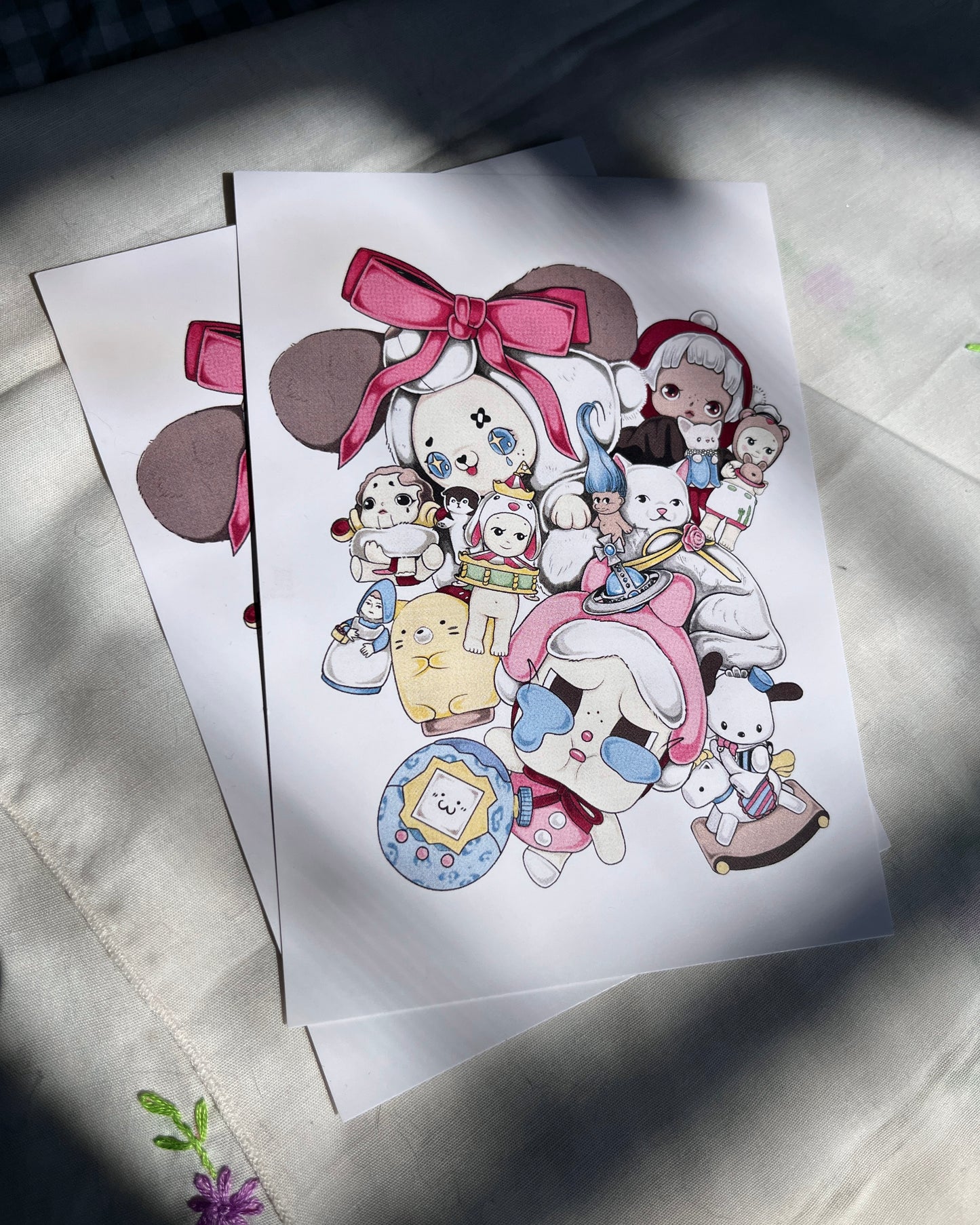 Trinket Pile Postcard