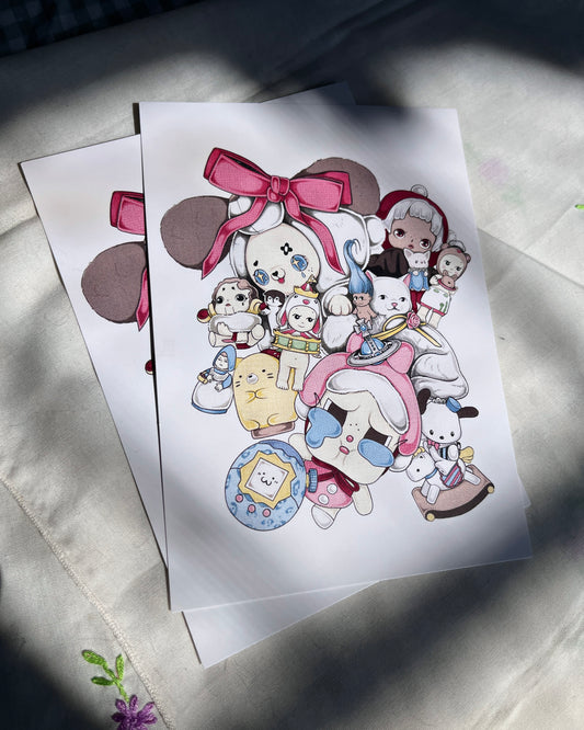 Trinket Pile Postcard