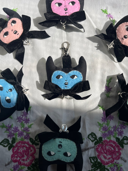 Blue Devilish Bag Charm